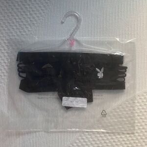 PLAYBOY Black Cut-Out Panties